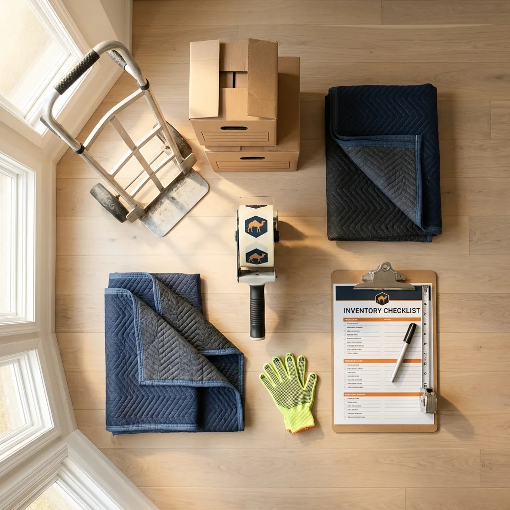 Professional moving supplies and packing materials layout for Joseph City residential relocations